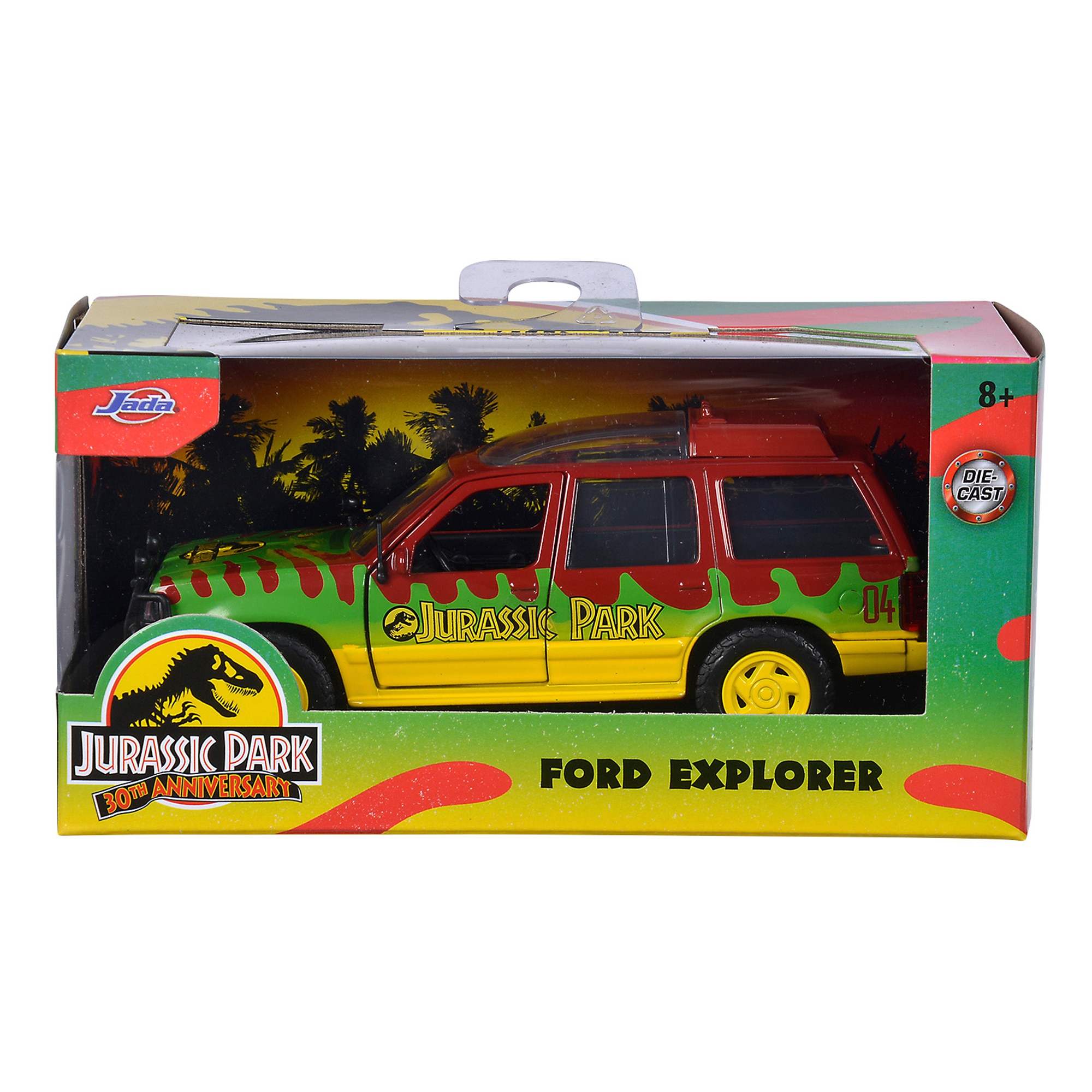 Coche de metal Ford Explorer Jurassic World 1993 Escala 1:32 Jada 2