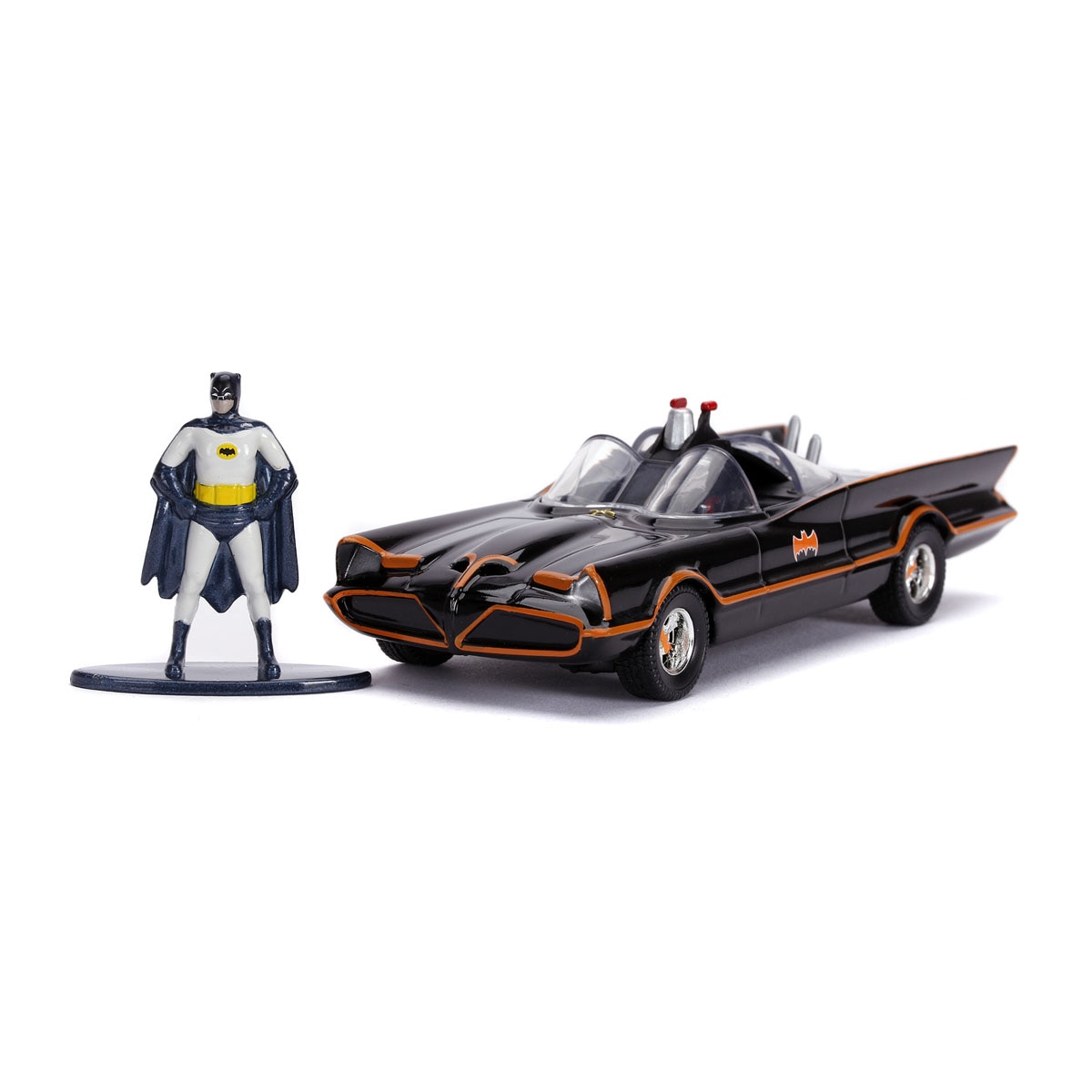 Simba - Batmóvil metal 1:32 1966 Classic TV con figura.