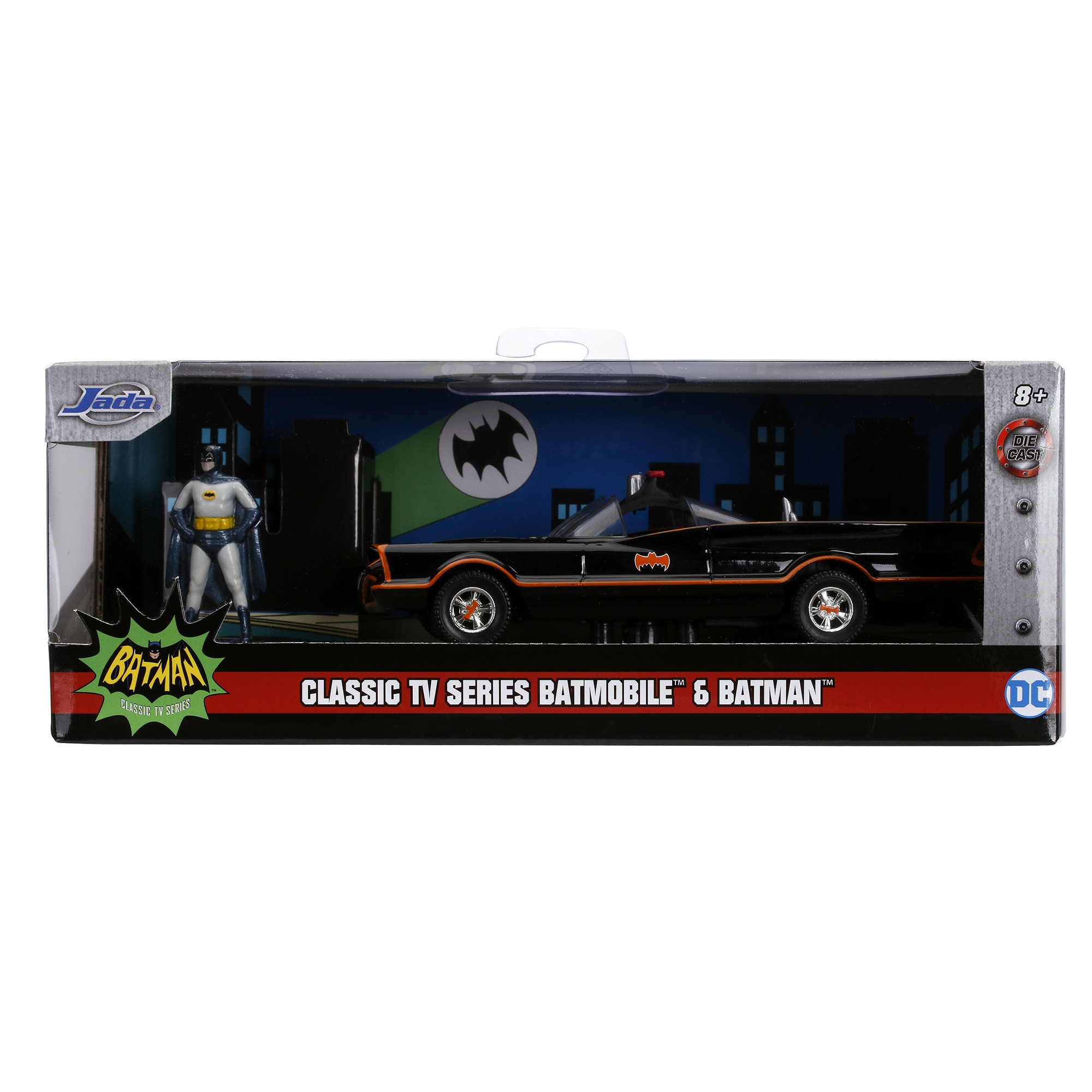 Imagen 2 de Batmóvil metal 1:32 1966 Classic TV con figura