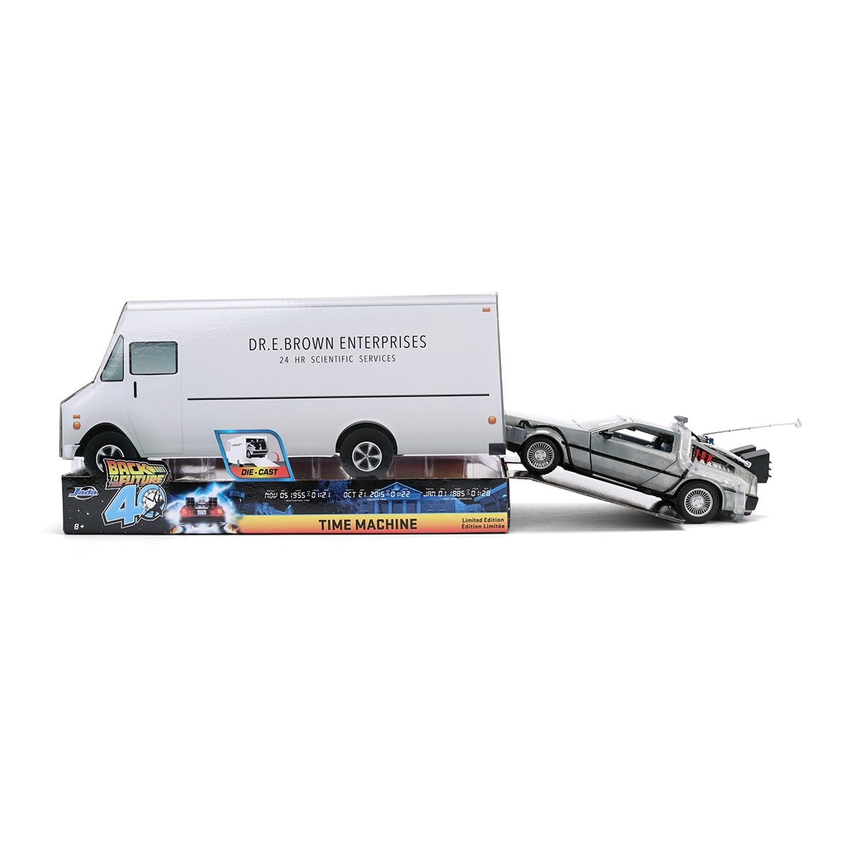 Réplica Die Cast - Back To The Future: Delorean 1:24 - 40th Anniversary 11