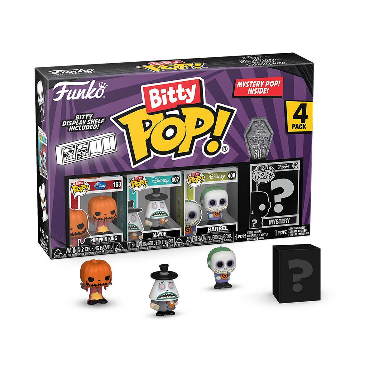 Figura Funko Bitty Pop: Pesadilla antes de Navidad modelos surtidos 3