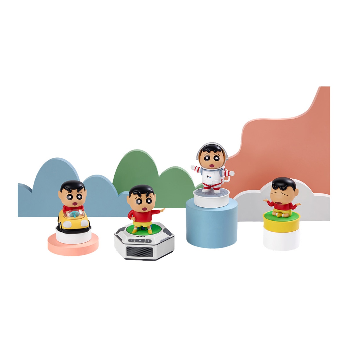 Imagen 3 de Pack 4 Mini Robots Shinchan Edición de Coleccionista Versión Española Robosen modelos surtidos