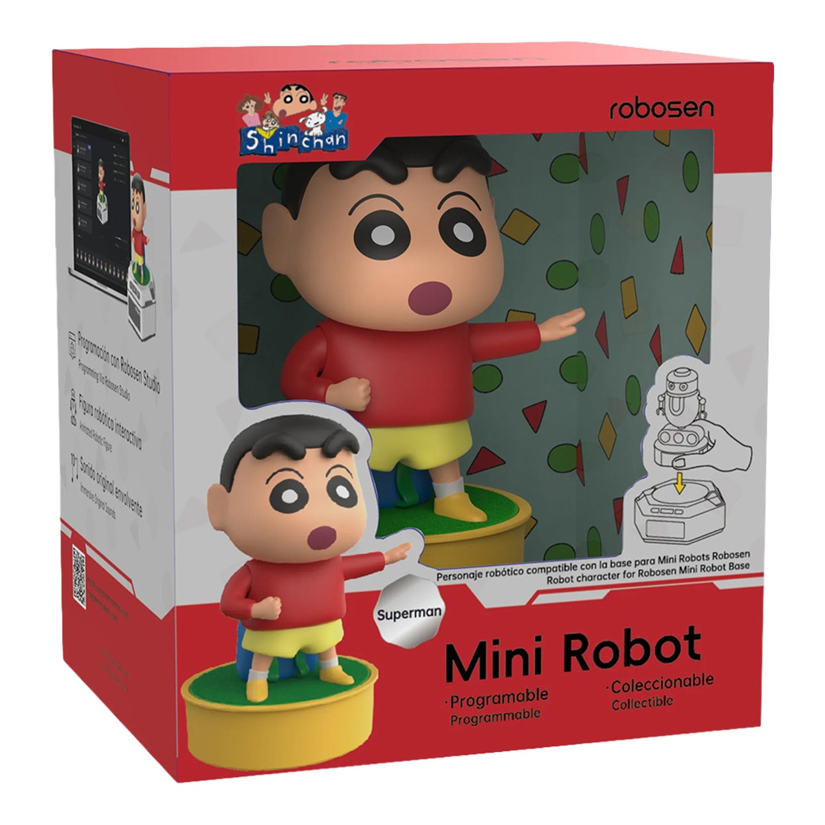 Imagen 2 de Mini Robot Shinchan Ultrahéroe Versión Española Robosen modelos surtidos