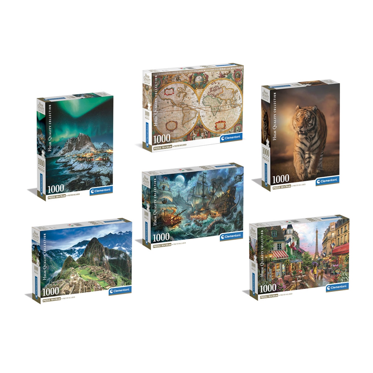 Clementoni - Puzzle 1000 Pieças Compact - Artigo Sortido. Envio realizado de forma aleatória.