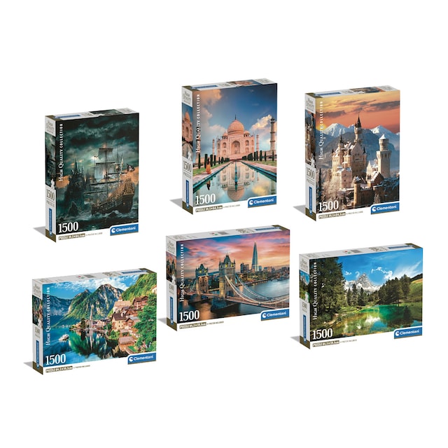 Imagem 0 de Puzzle 1500 Pieças HQC Compact - Modelos Sortidos