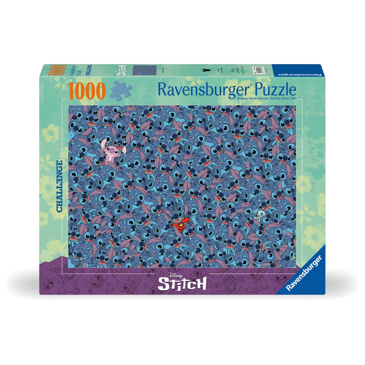 Puzzle 1000 piezas Stitch Challenge Disney Ravensburger