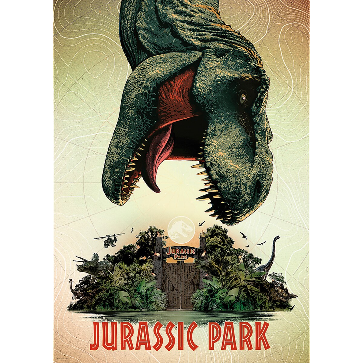 Puzzle 1000 piezas Jurassic Park Trefl 2
