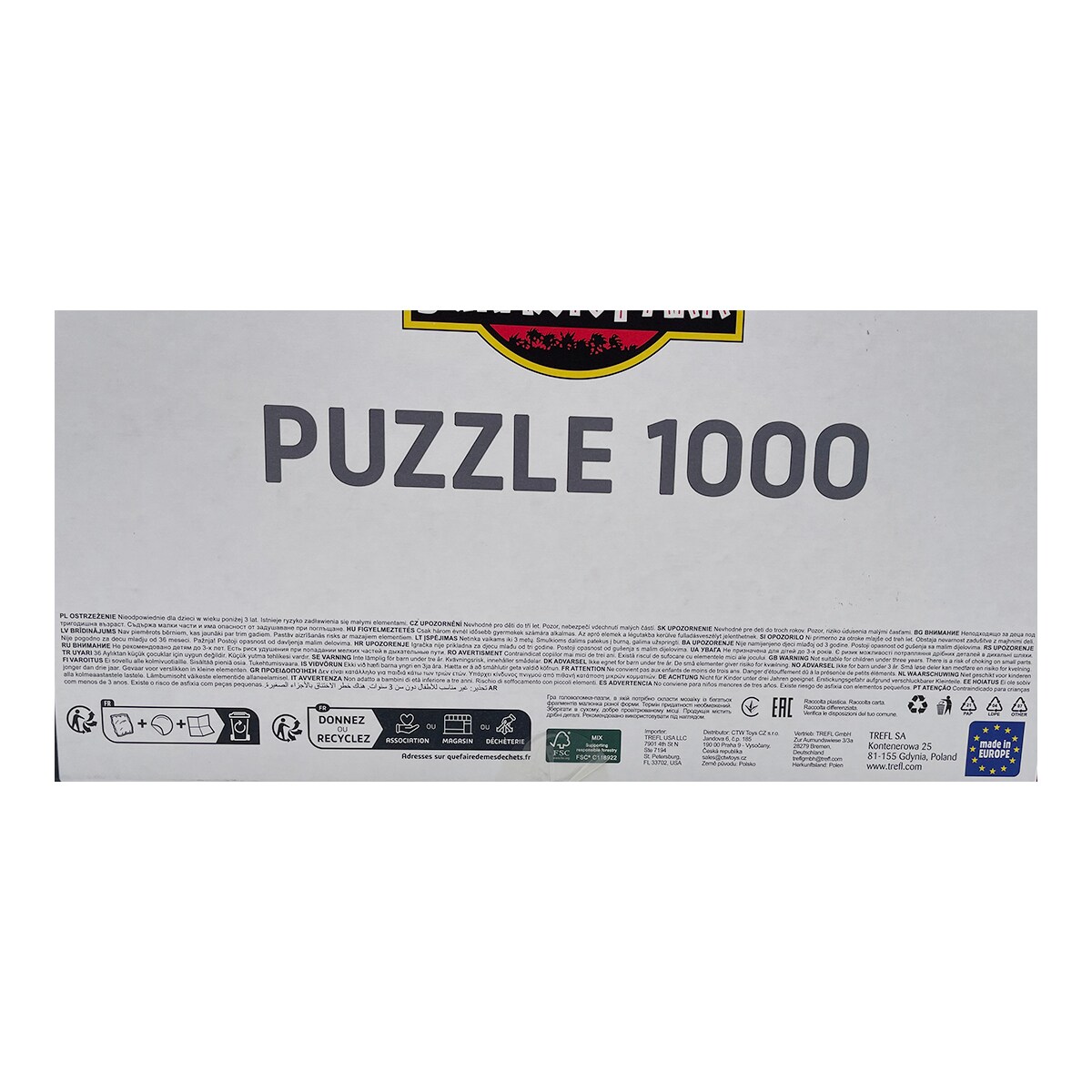 Puzzle 1000 piezas Jurassic Park Trefl 4