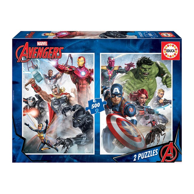 Imagen 0 de Puzzle 2X500 Piezas Los Vengadores Educa