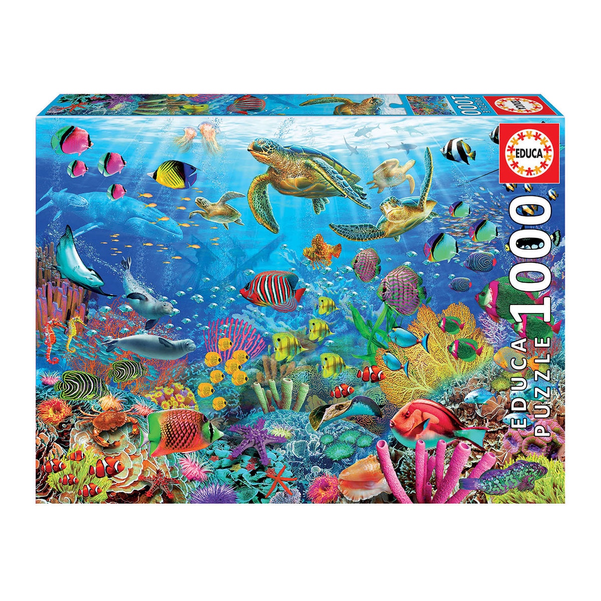 EDUCA - Puzzle 1000 Piezas Tropical Fantasy Turtles Educa.