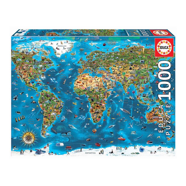 Imagen 0 de Puzzle 1000 Piezas Wonders Of The World Educa