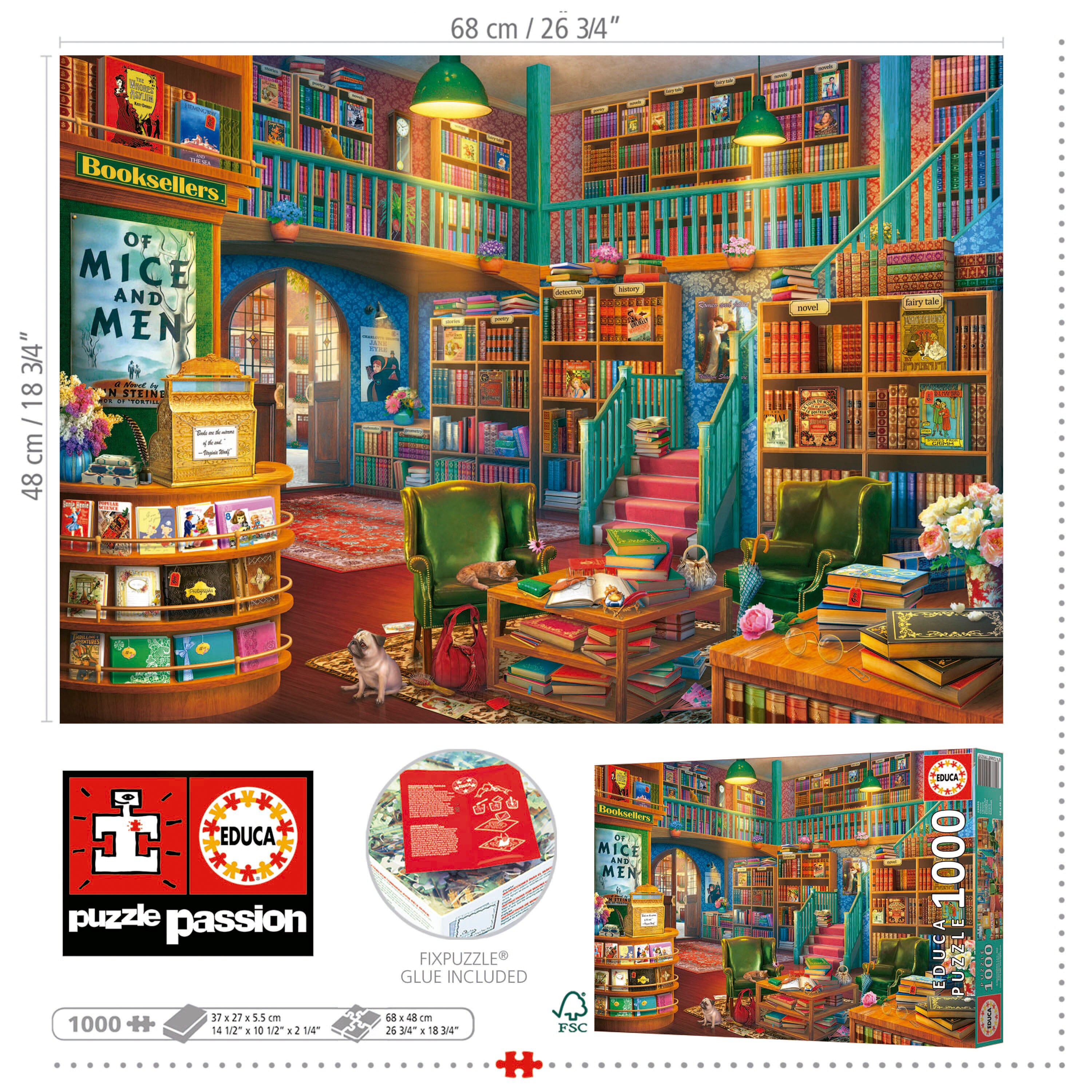 Puzzle Livraria de 1000 Peças 3