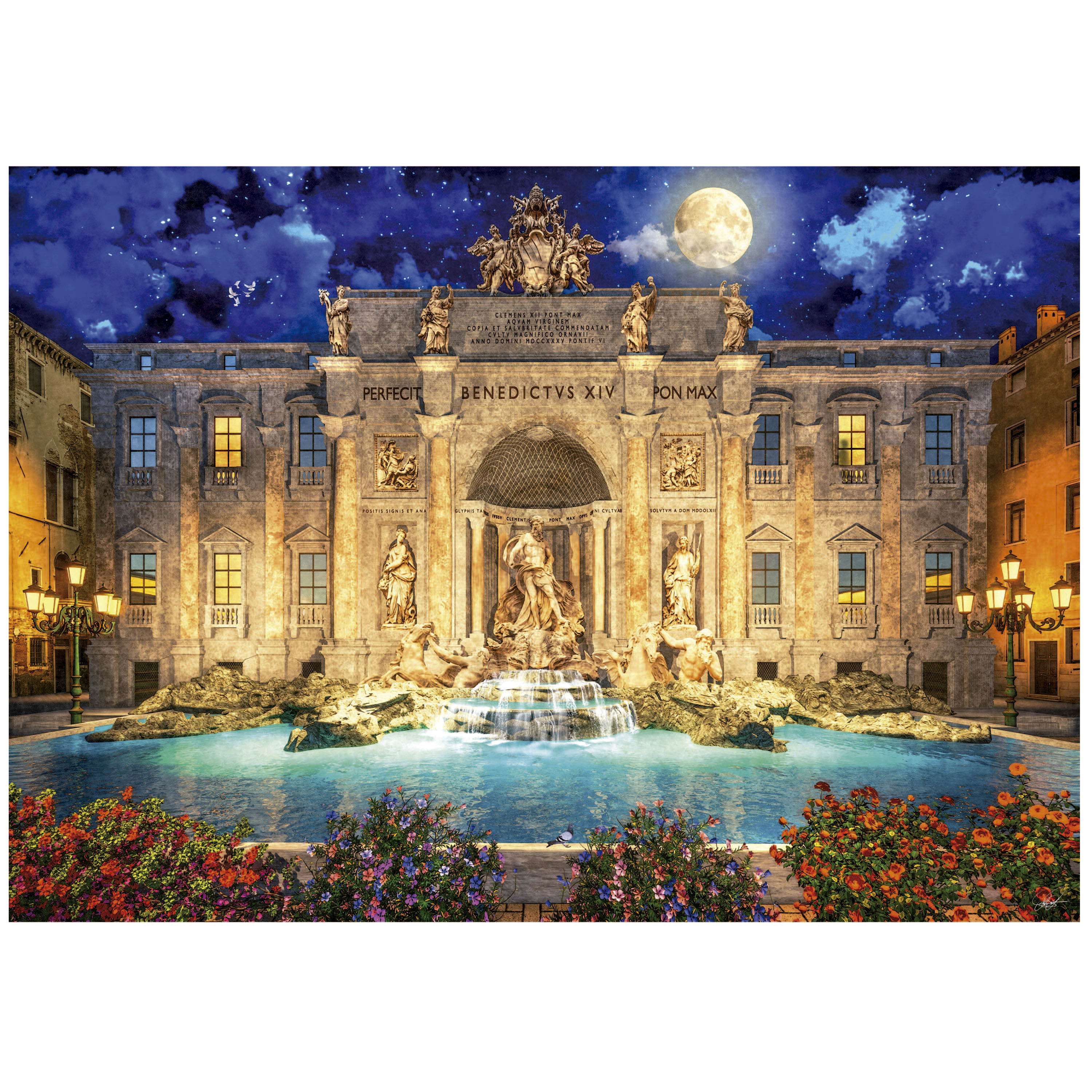 Puzzle Fontana di Trevi de 1000 Peças 2