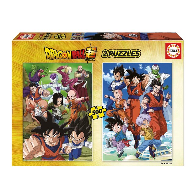 Imagen 0 de Puzzle 2X500 Piezas Dragon Ball Educa
