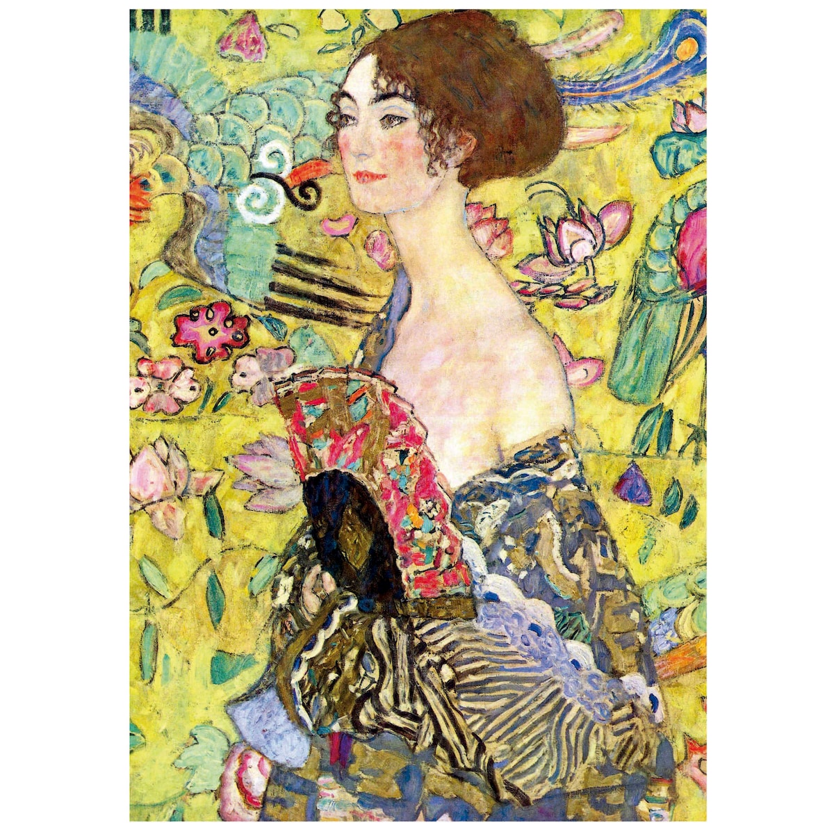 Puzzle 1000 Piezas Gustav Klimt Lady With A Fan Educa 2