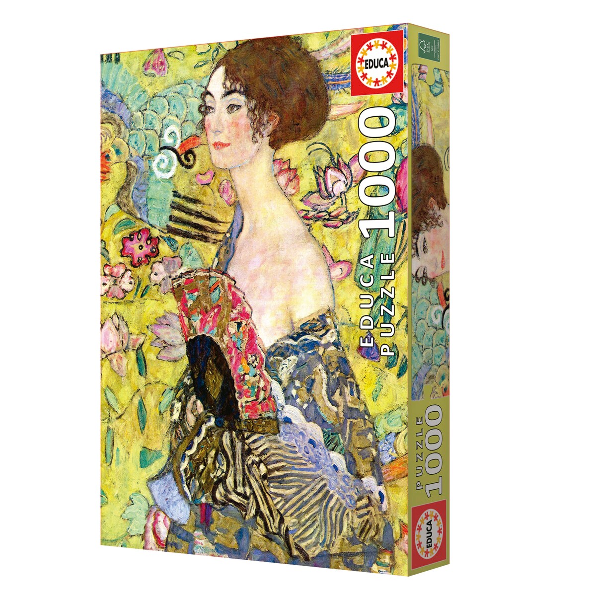 Puzzle 1000 Piezas Gustav Klimt Lady With A Fan Educa 4