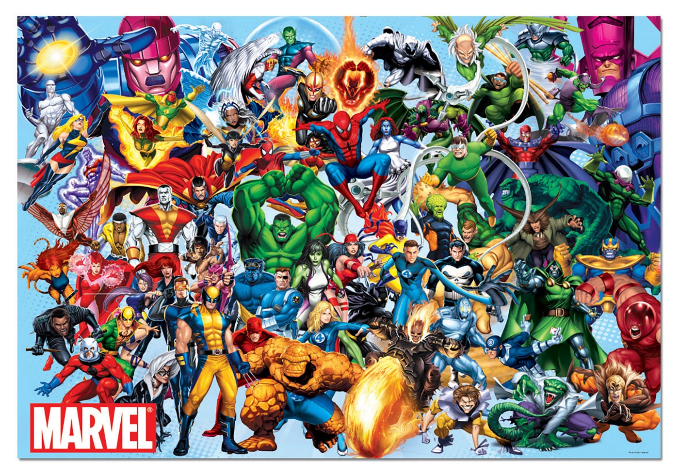 Puzzle 1000 Piexas Marvel Heroes Educa 2