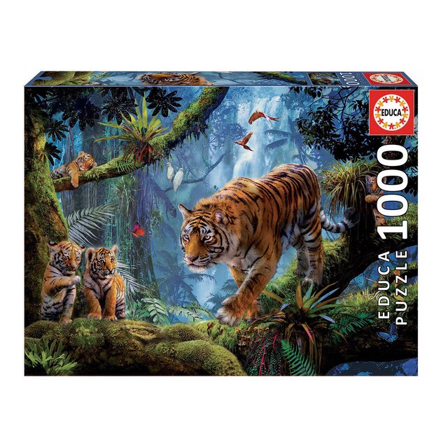 Imagen 0 de Puzzle 1000 Piezas Tigers In The Tree Educa