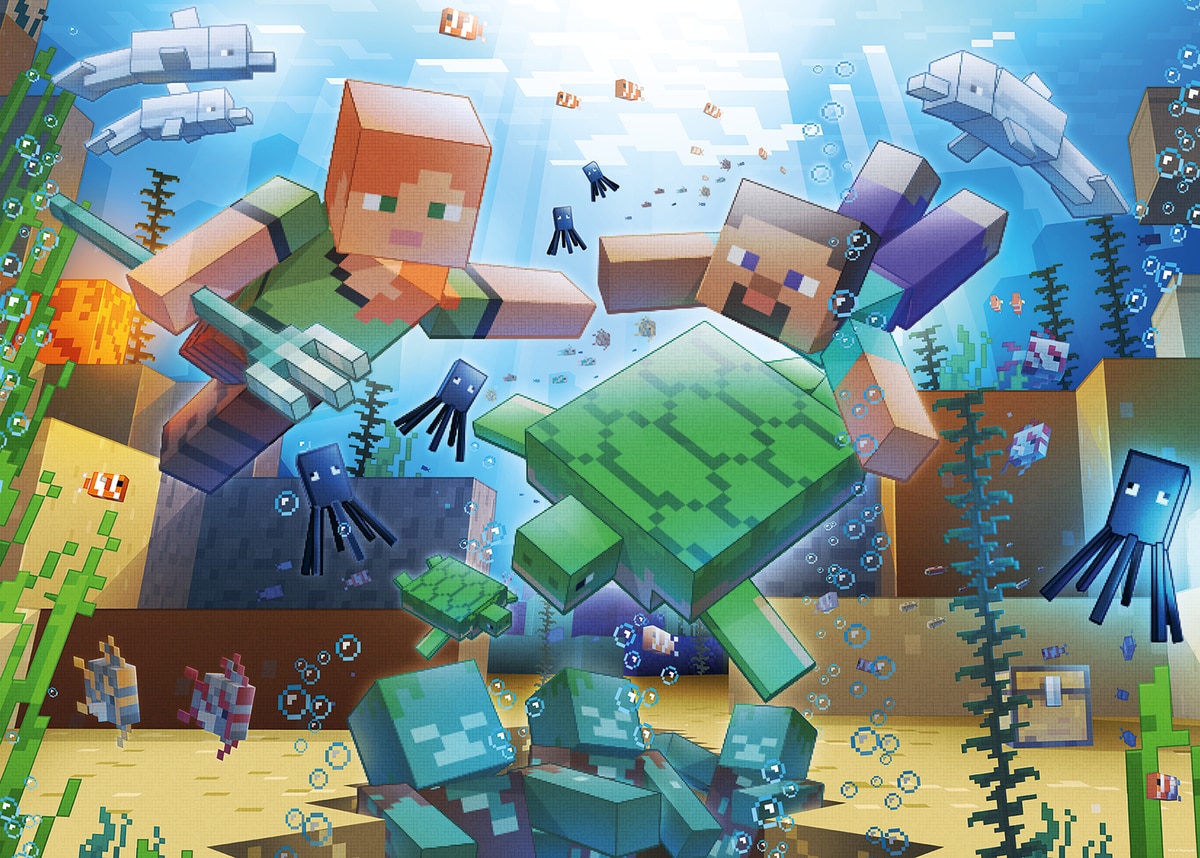 Puzzle Minecraft Mosaic de 1000 Peças 2