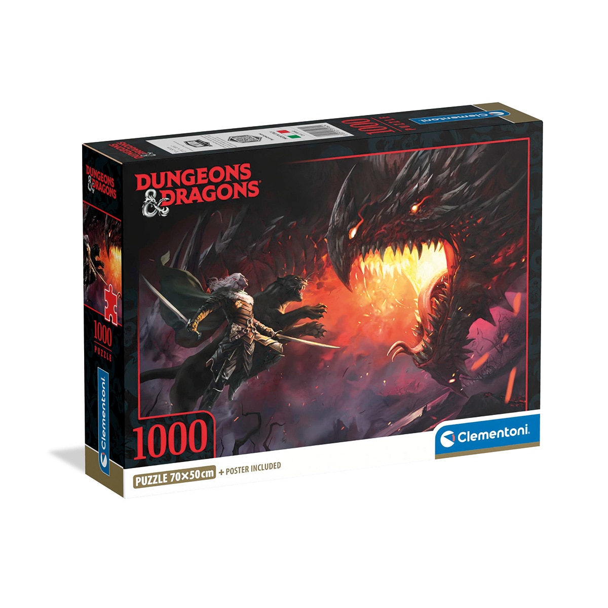 Clementoni - Puzzle 1000 Cb Dungeons&Dragons Clementoni
