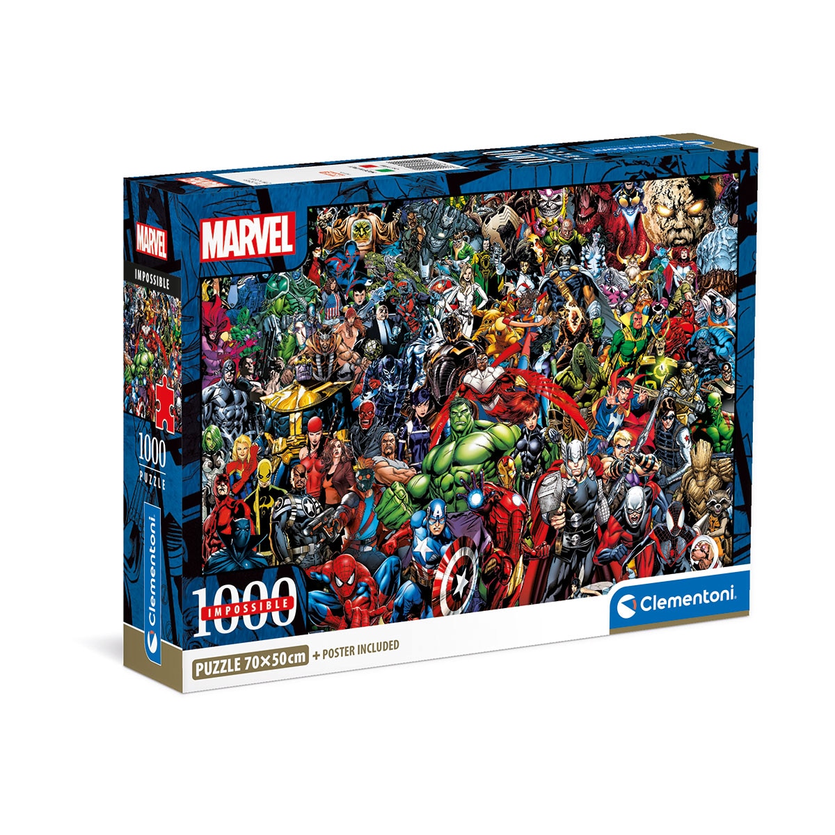 Clementoni - Puzzle 1000 Cb Impossible Marvel Clementoni