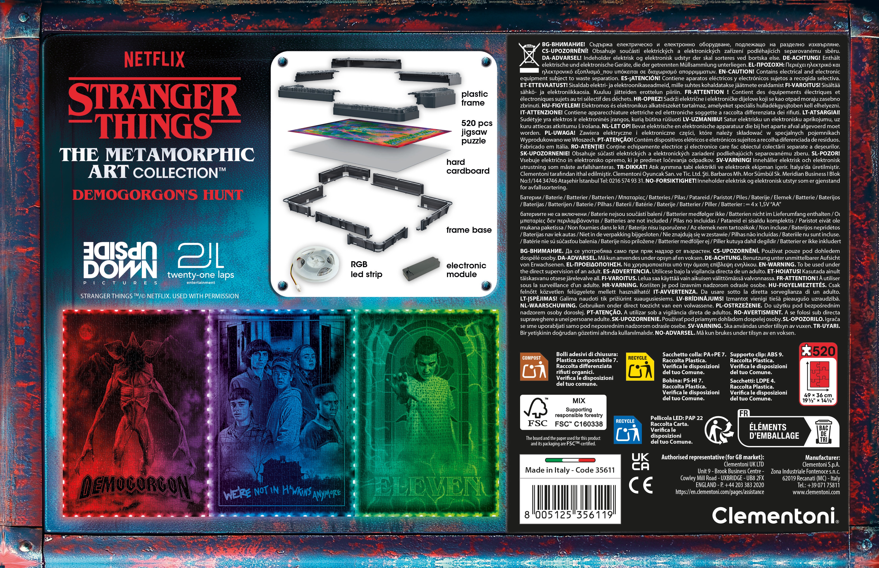 Puzzle de 520 piezas Eleven Stranger Things 3