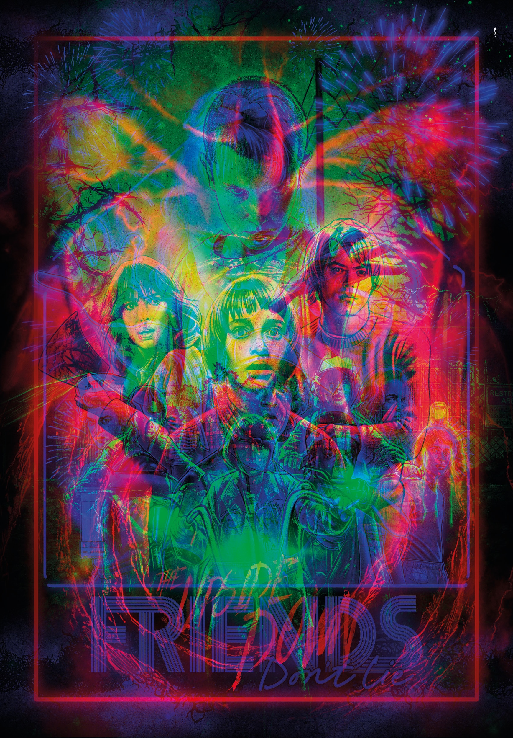 Puzzle de 520 piezas The Upside Down Stranger Things 2