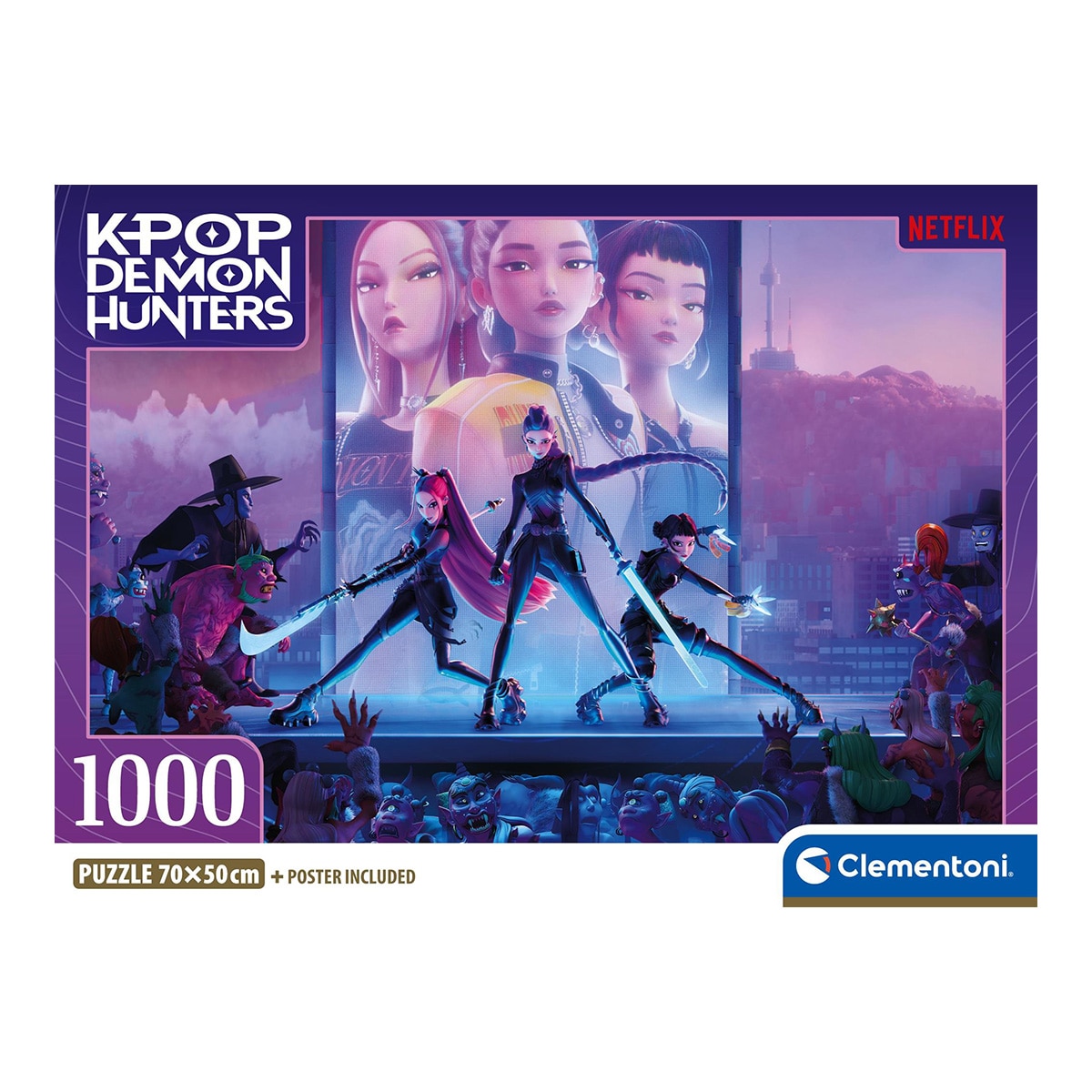 Puzzle 1000 K-Pop Demon Hunters 1 Clementoni 2