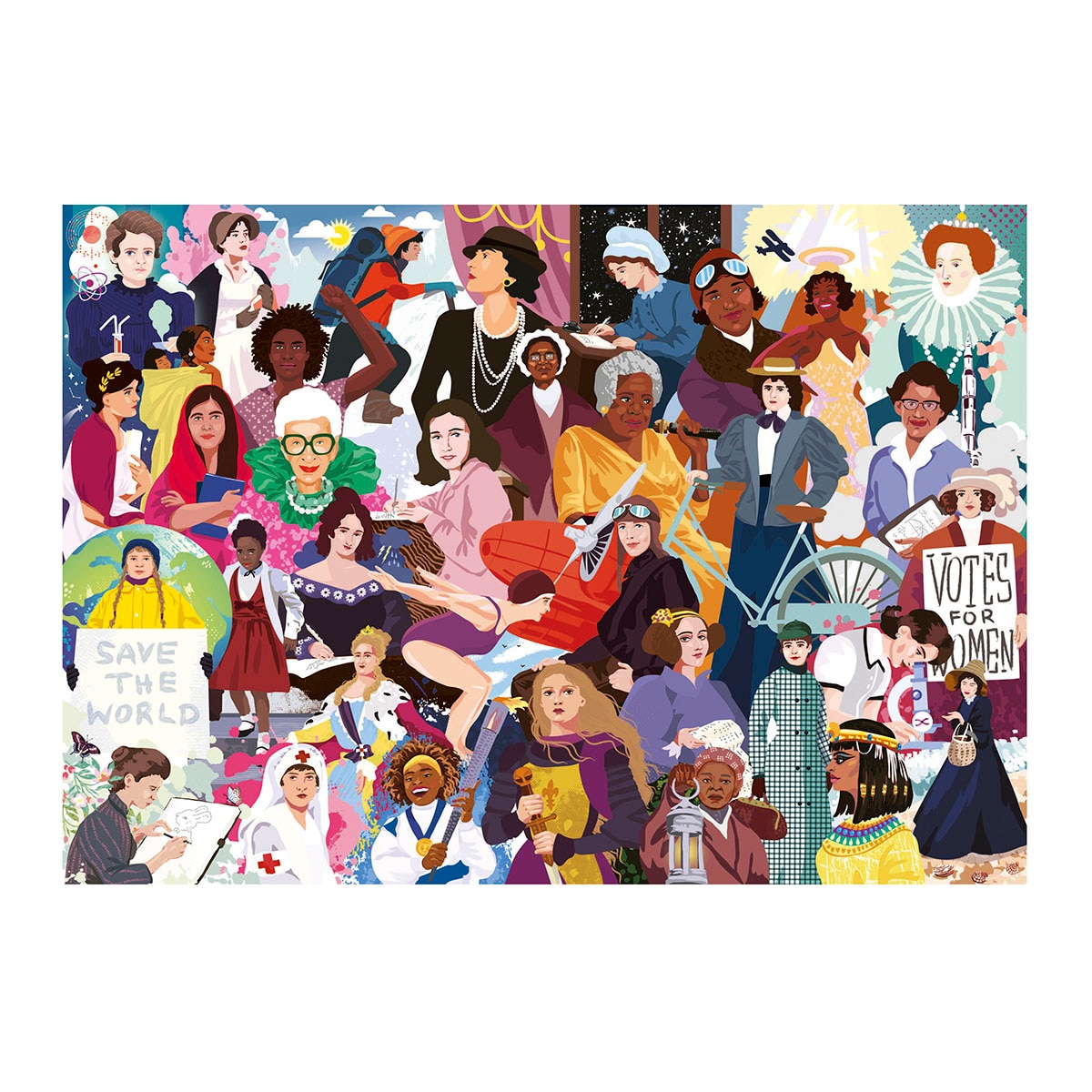 Puzzle 1000 Mujeres Emblemáticas Educa 2
