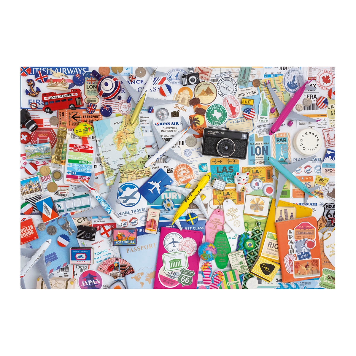 Puzzle 1000 Collages De Viajes Educa 2
