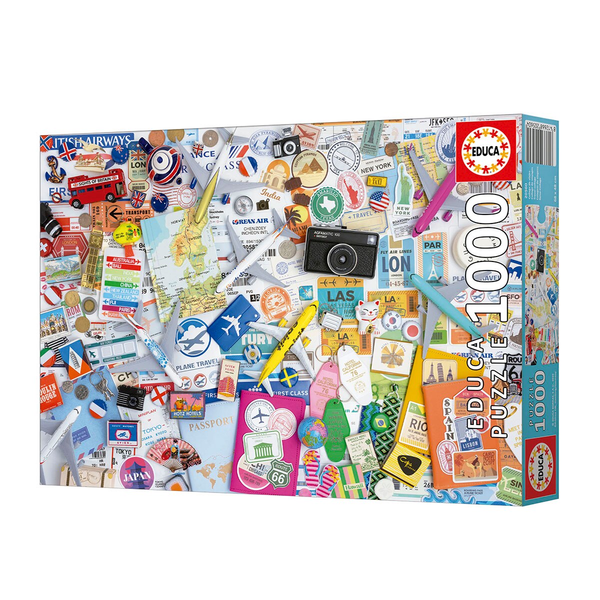 Puzzle 1000 Collages De Viajes Educa 3