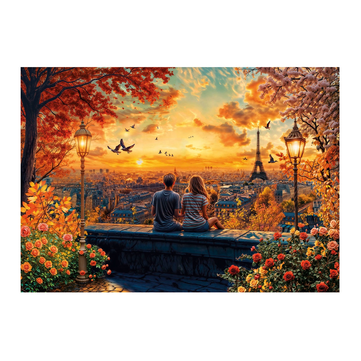 Puzzle 1500 Enamorados En París Educa 2