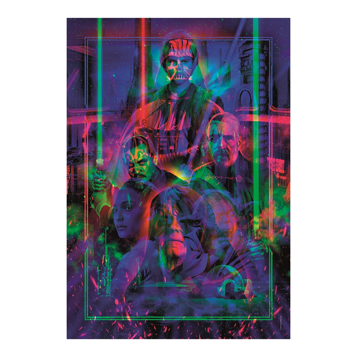 Puzzle 520 Star Wars Metamorphic EP.I II III Star Wars Clementoni 8