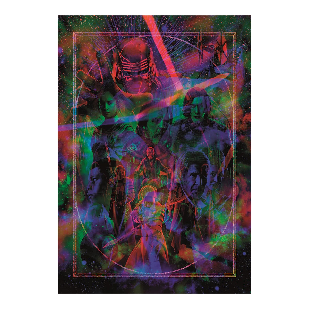 Puzzle 520 Star Wars Metamorphic EP.VII VIII IX Star Wars Clementoni 8