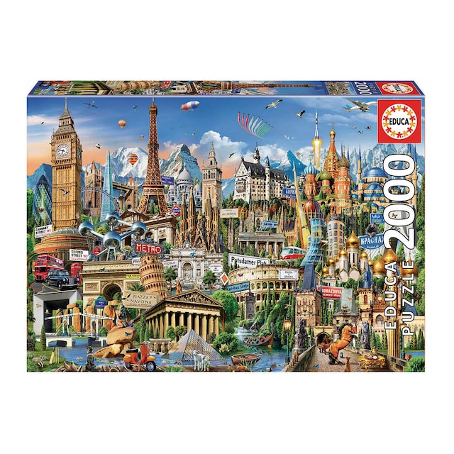 Imagen 0 de Puzzle 2000 Piezas Sights Of Europe Educa