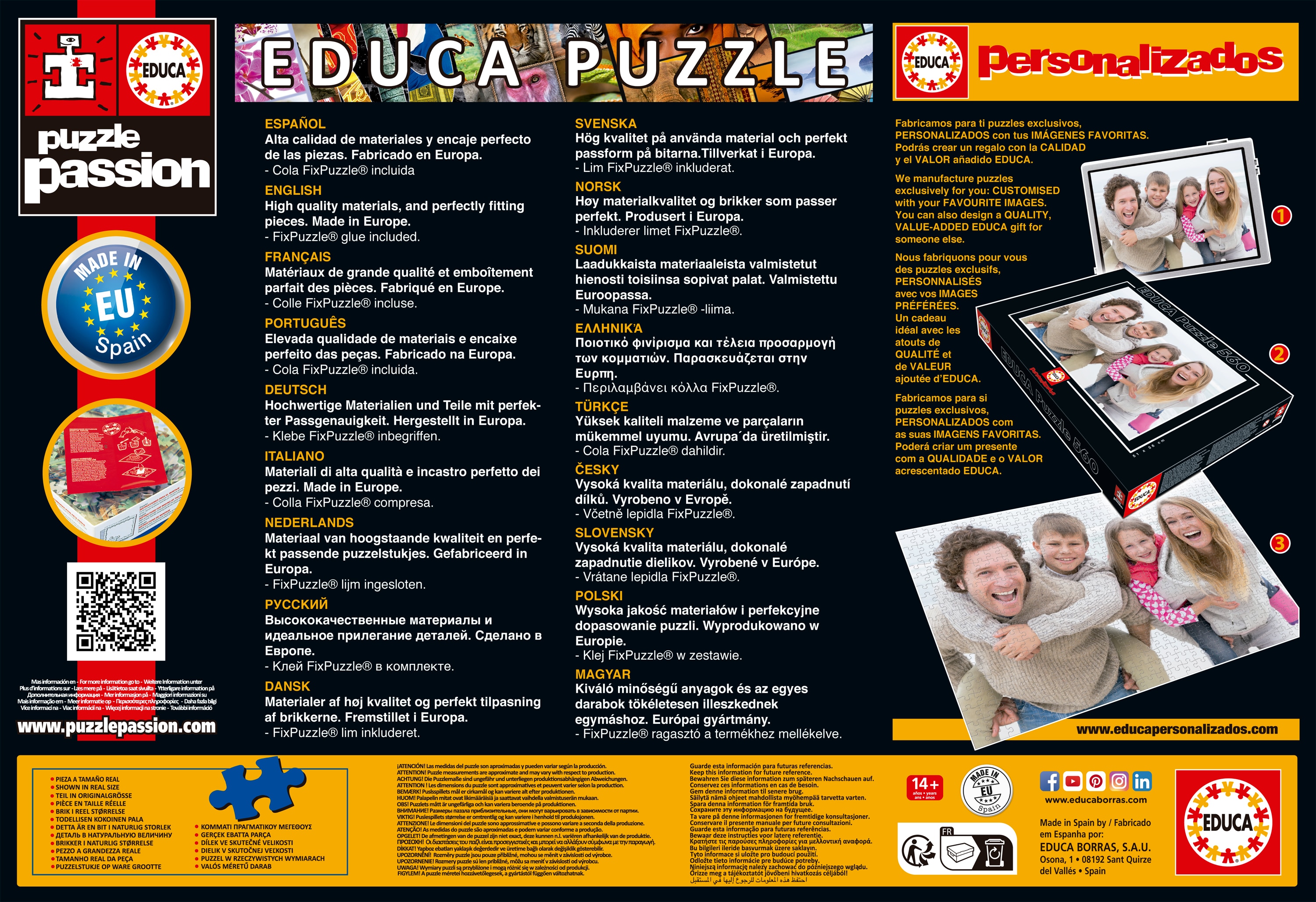 Puzzle 2000 Peças Símbolos da Europa 4