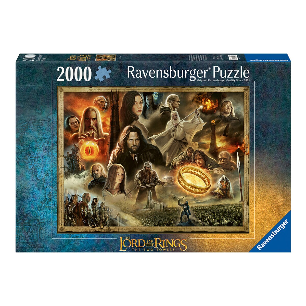 Puzzle 2000 Piezas El Señor De Los Anillos: Las Dos Torres