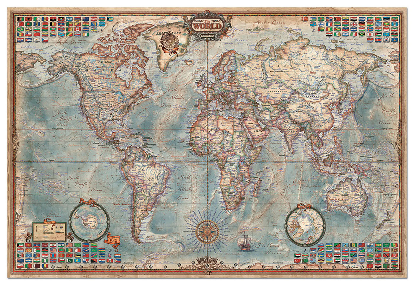 Puzzle O Mundo, Mapa Político de 4000 Peças 2