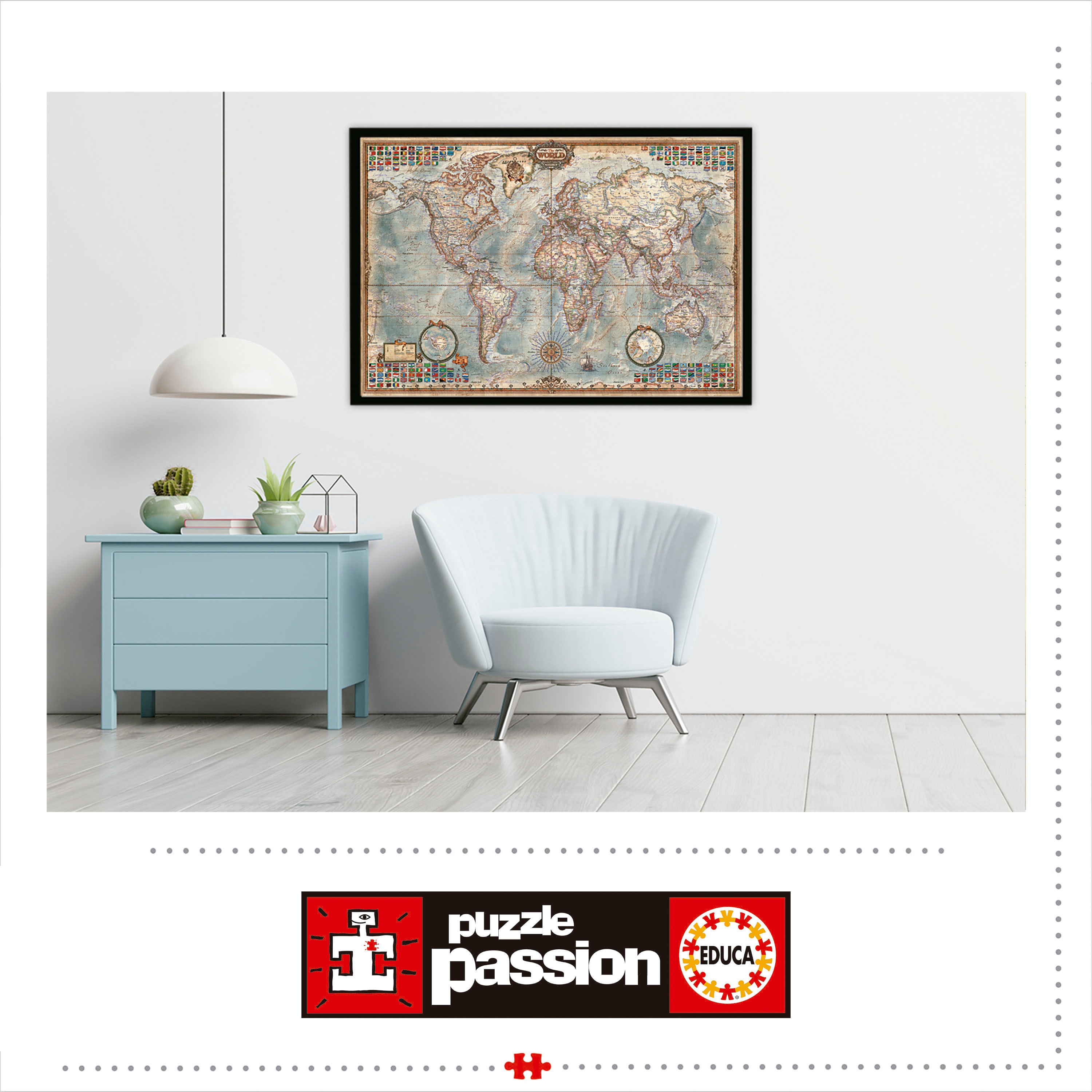 Puzzle O Mundo, Mapa Político de 4000 Peças 3
