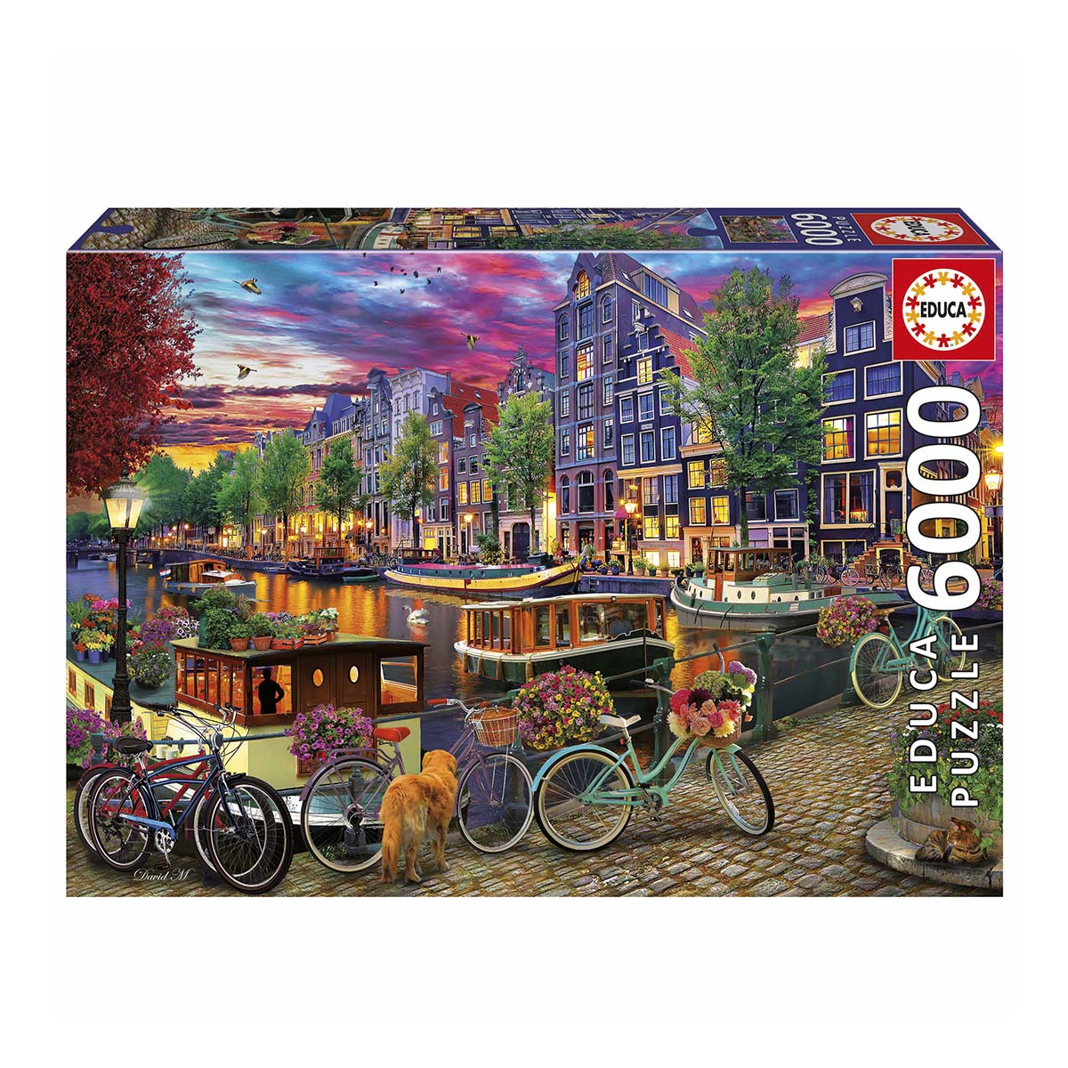 EDUCA - Puzzle 6000 Bicicletas En Ámsterdam Educa