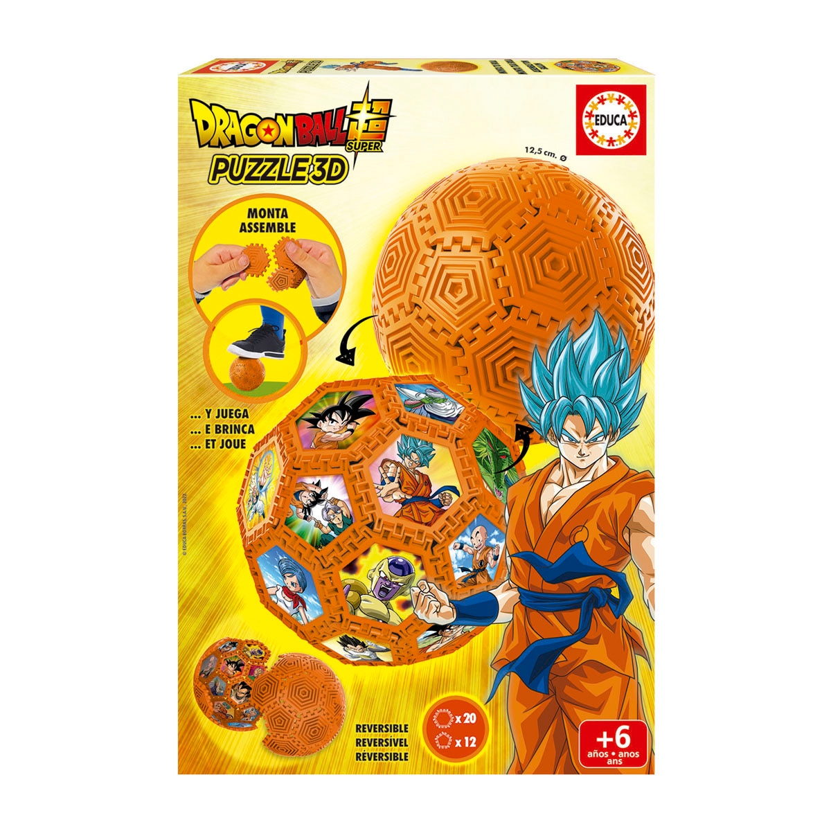 Educa Borrás - Puzzle 3D Balón Dragon Ball.
