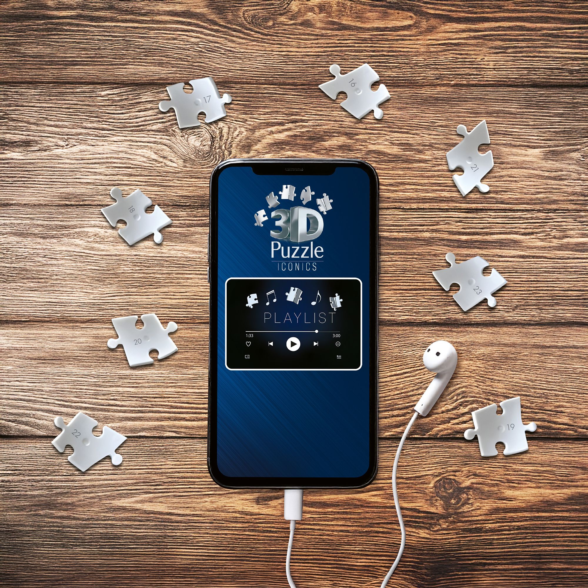 Puzzle 3D Iconics Torre Eiffel de 243 Peças 8