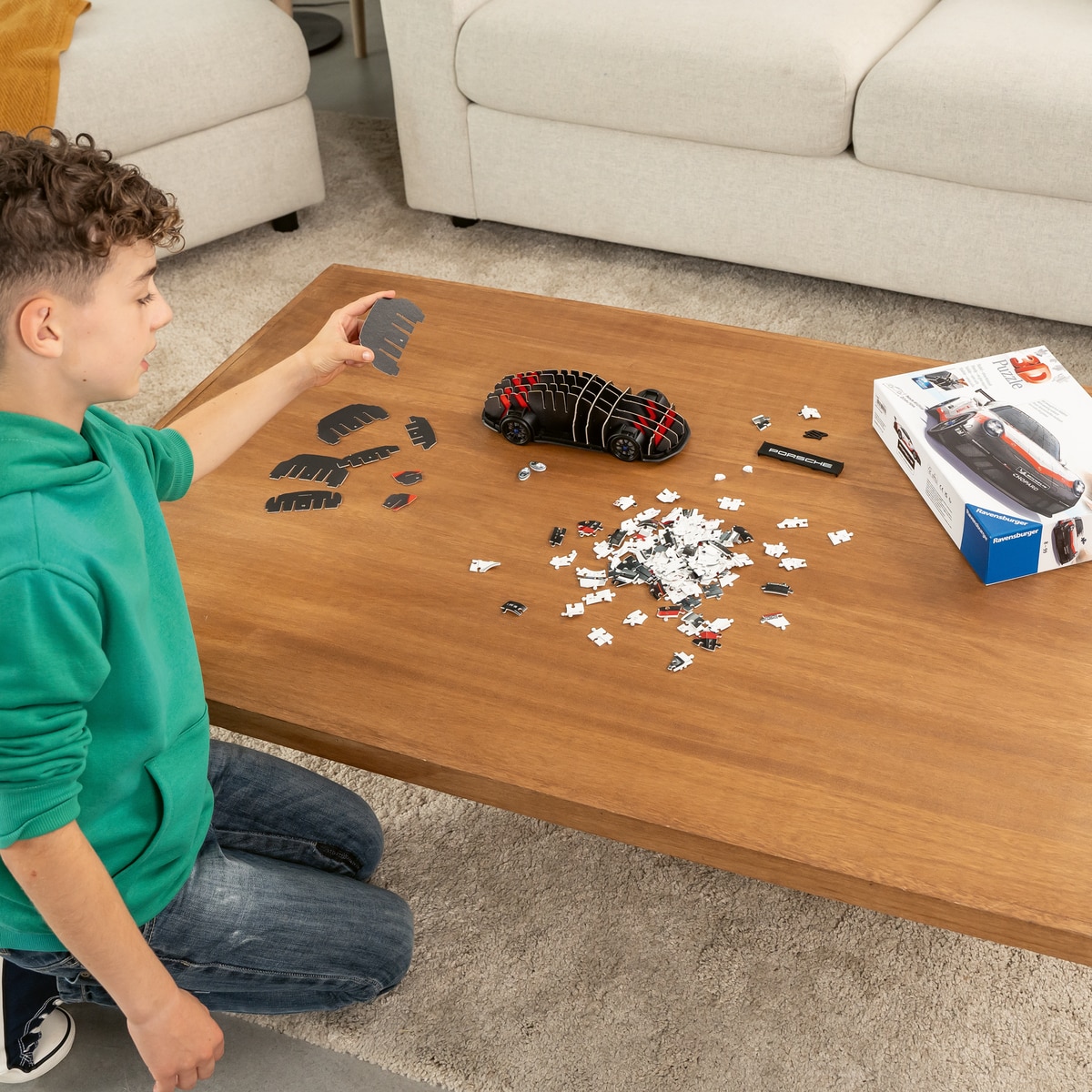 Puzzle 3D Porsche 911 GT3 Cup 108 Peças 4