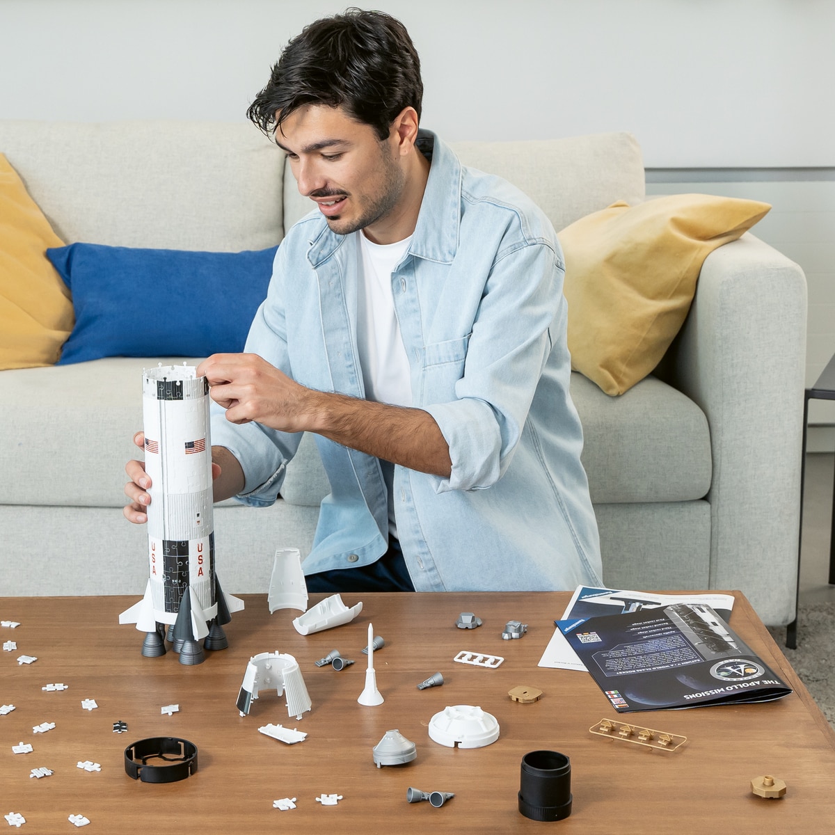 Imagen 3 de Apollo Saturn V Rocket 3D Ravensburger