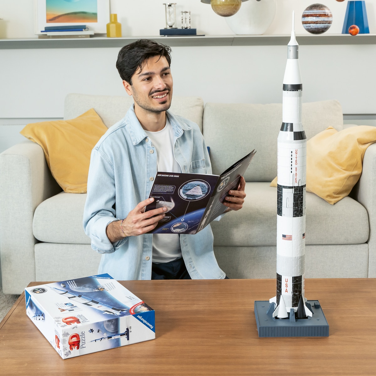 Imagen 4 de Apollo Saturn V Rocket 3D Ravensburger