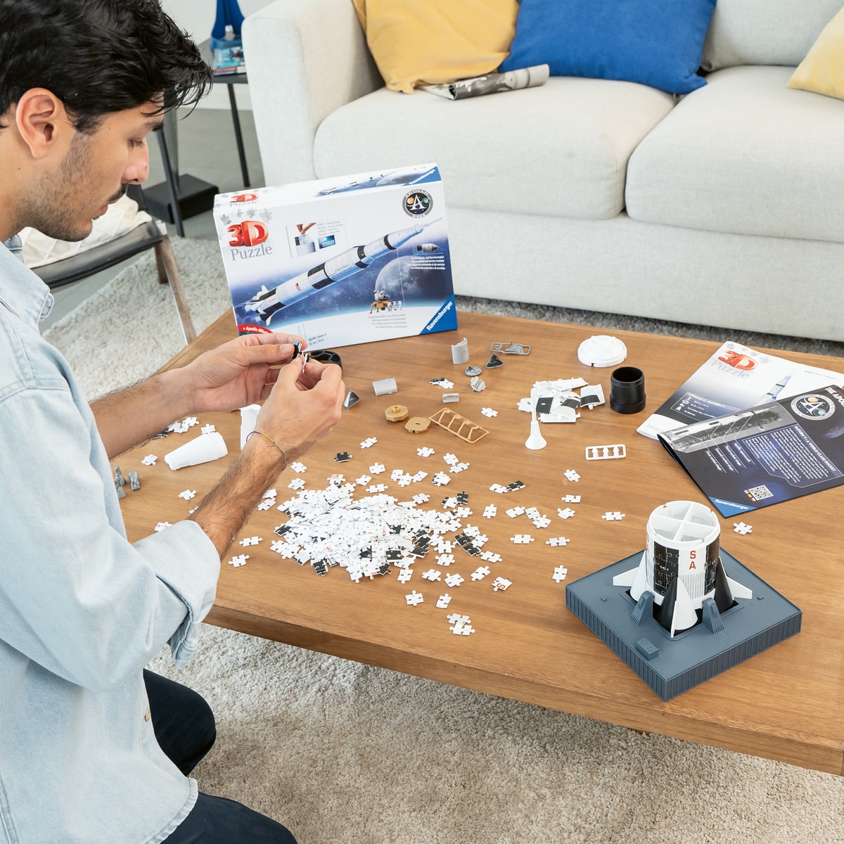 Imagen 5 de Apollo Saturn V Rocket 3D Ravensburger