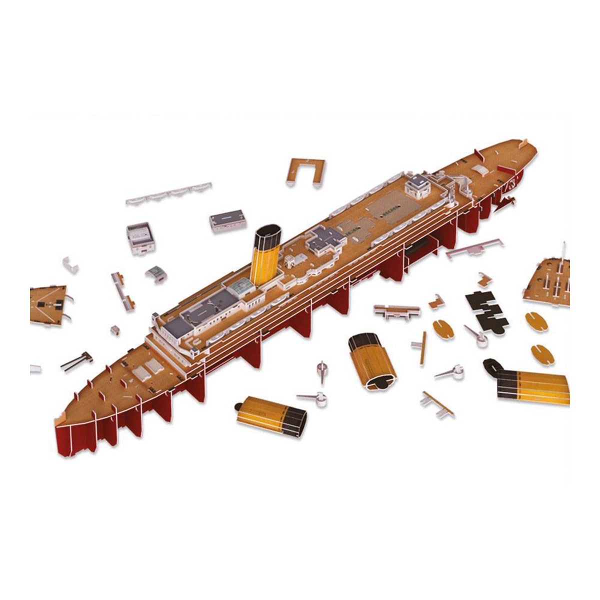 Puzzle 3D barco RMS Titanic con iluminación led Revell 5