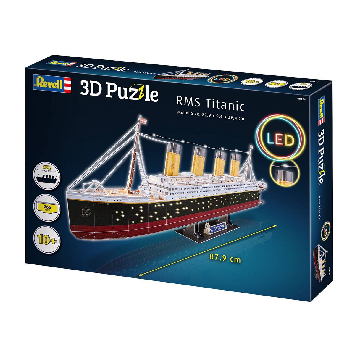 Puzzle 3D barco RMS Titanic con iluminación led Revell 9