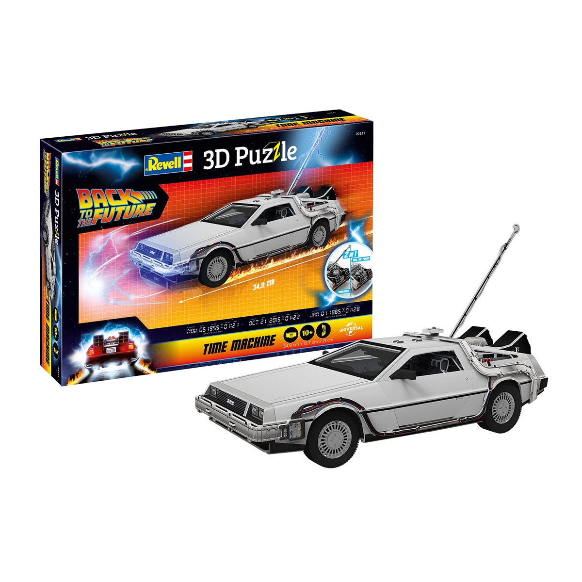 Revell – Puzzle 3D Coche De Lorean Regreso al Futuro Revell.