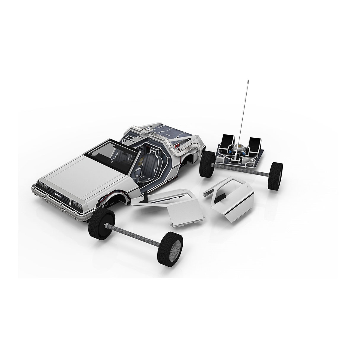 Puzzle 3D Coche De Lorean Regreso al Futuro Revell 7